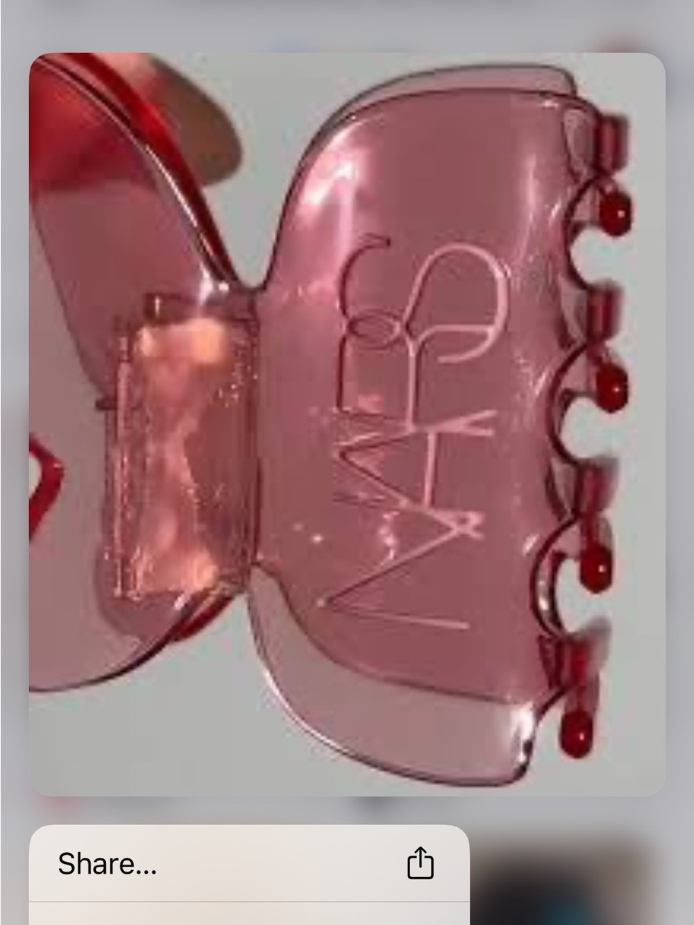 Pink Acrylic Hair Claw Clip - Oversized Jaw Clip